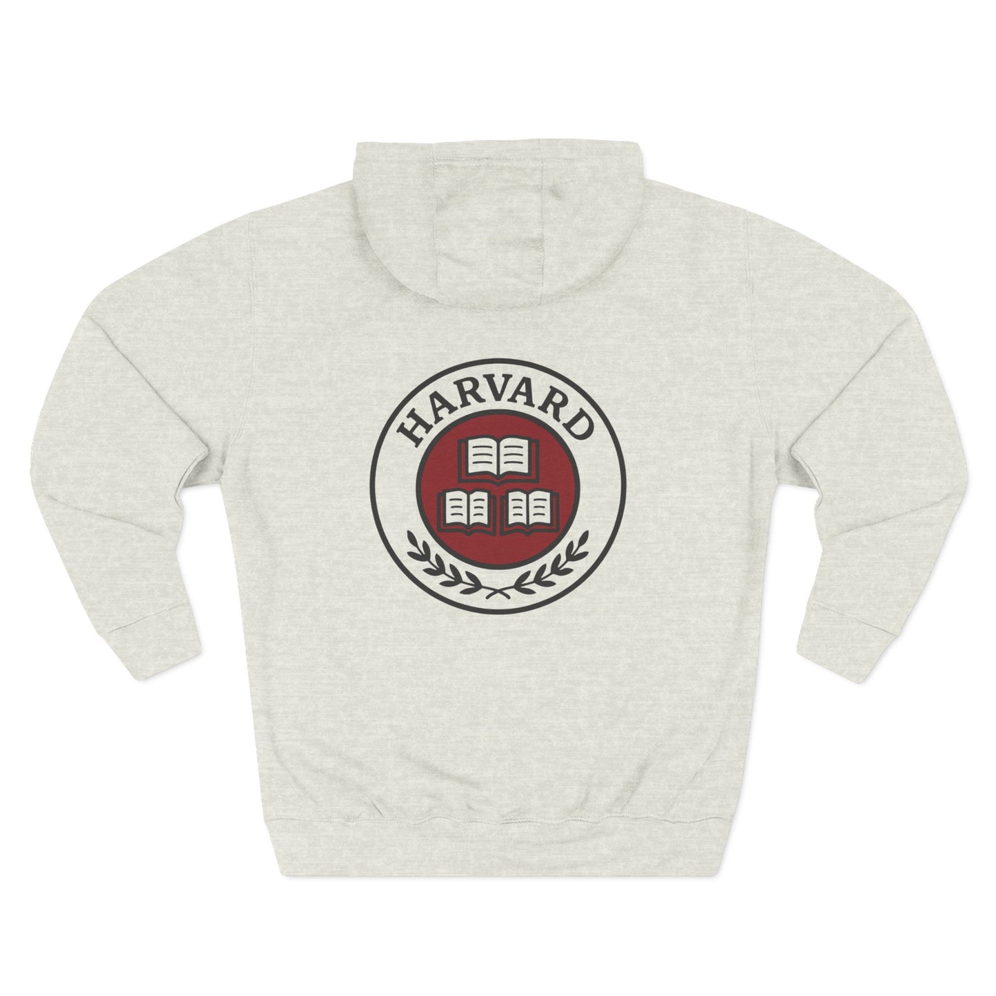 Harvard Three-Panel Fleece Hoodie | Cozy College Spirit Wear, University Apparel, Gift for Students, Alumni Sweatshirt, Campus Style - BarkandMeow