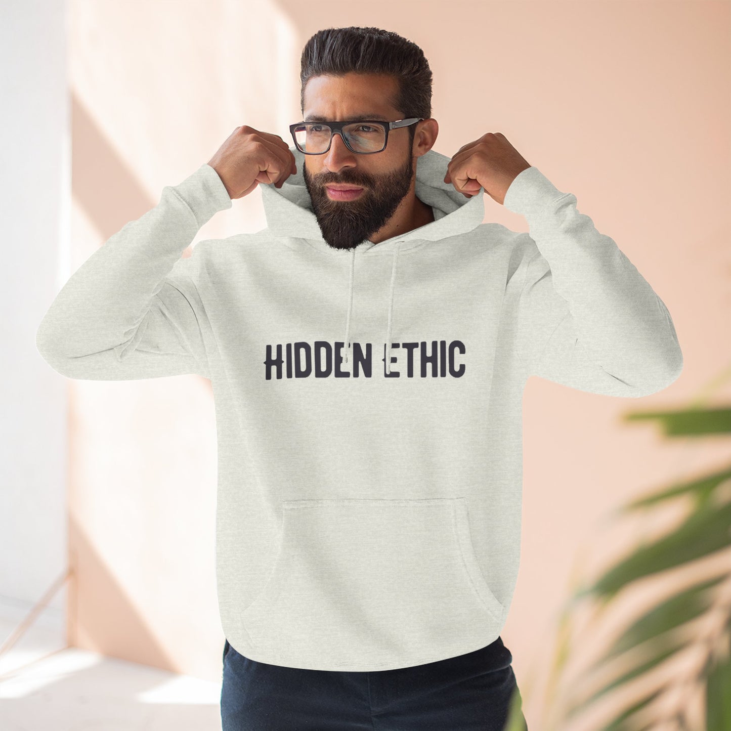 Hidden Ethic Three-Panel Fleece Hoodie