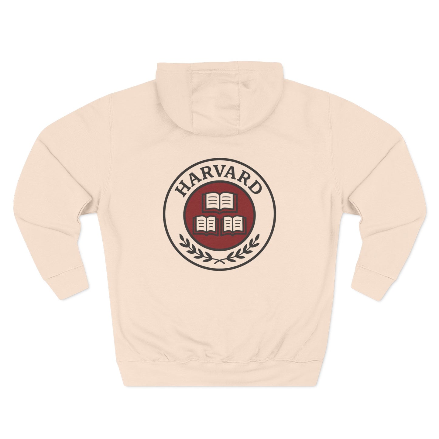 Harvard Three-Panel Fleece Hoodie | Cozy College Spirit Wear, University Apparel, Gift for Students, Alumni Sweatshirt, Campus Style - BarkandMeow