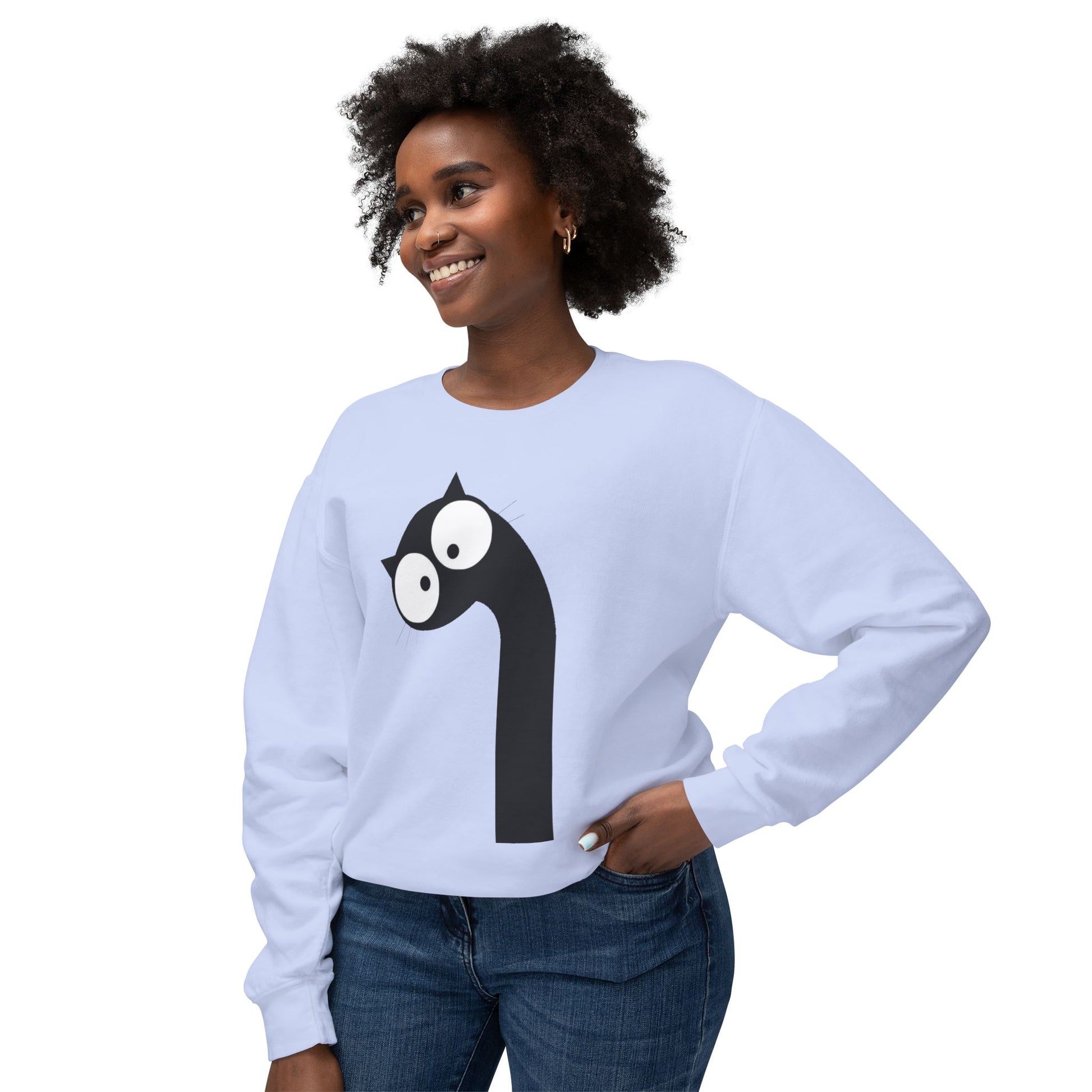 Cat Eye Crewneck Sweatshirt - BarkandMeow