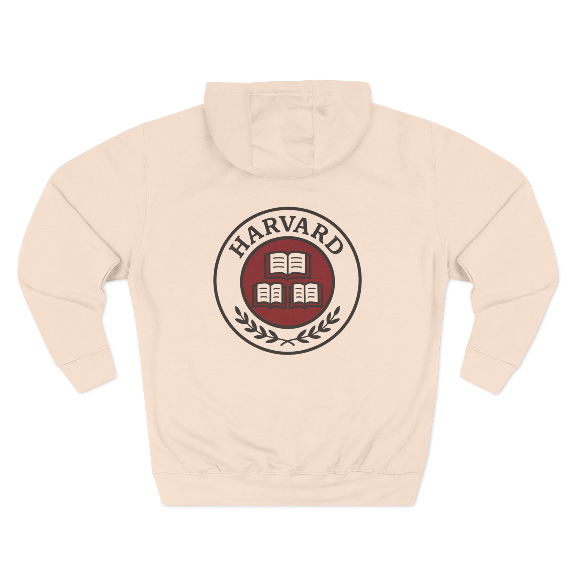Harvard Three-Panel Fleece Hoodie | Cozy College Spirit Wear, University Apparel, Gift for Students, Alumni Sweatshirt, Campus Style - BarkandMeow